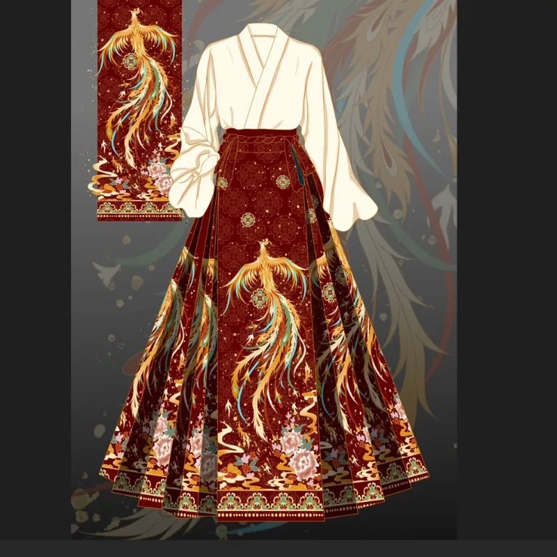 

Новинка от бренда Hanfu: Повседневное платье в китайском стиле «Лошадиная морда» — новая традиционная женская одежда в китайском стиле.