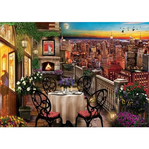 Art Puzzle In New York Dinner 1000 Piece Puz