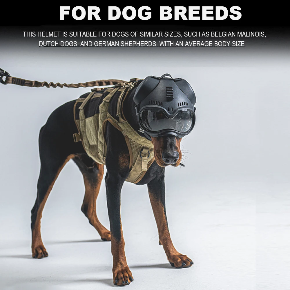 หมวกนิรภัยสุนัขแบบยุทธวิธี K9 - Hunting Dog Outdoor บทวิจารณ์และราคา
