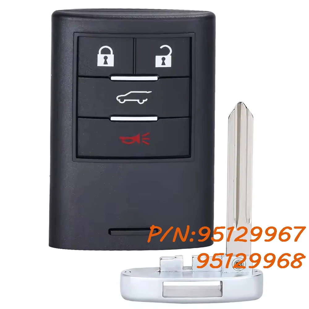 KEYECU 95129967 95129968 スマートキーレスリモート車のキー Fob 433MHz PCF7952A ホールデンシボレーキャプティバ 2014 2015 2016 2017 2018