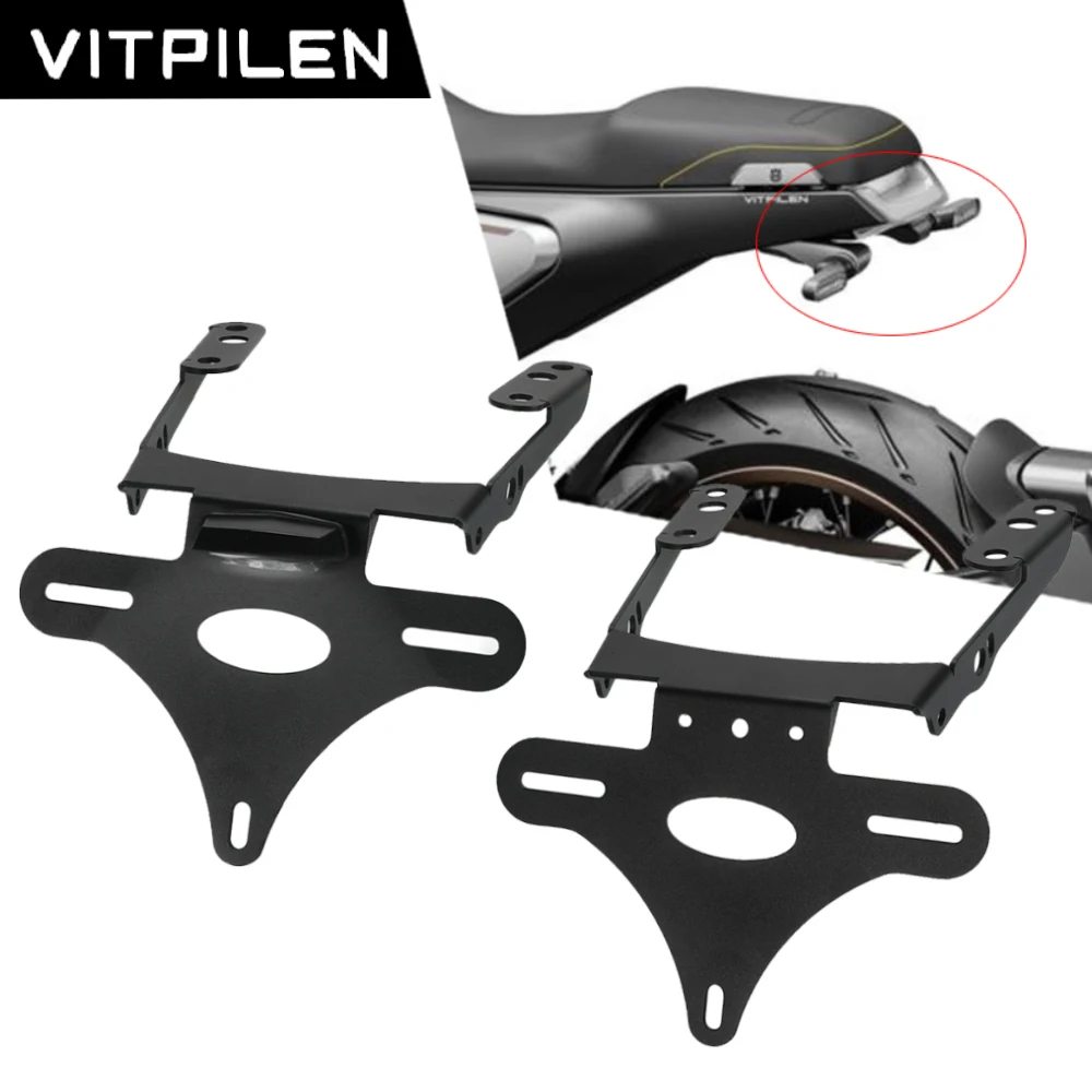 

For Husqvarna VitPilen 401 SvartPilen 401 250 200 125 2018-2024 Rear License Plate Holder Bracket Tail Tidy Fender Eliminator