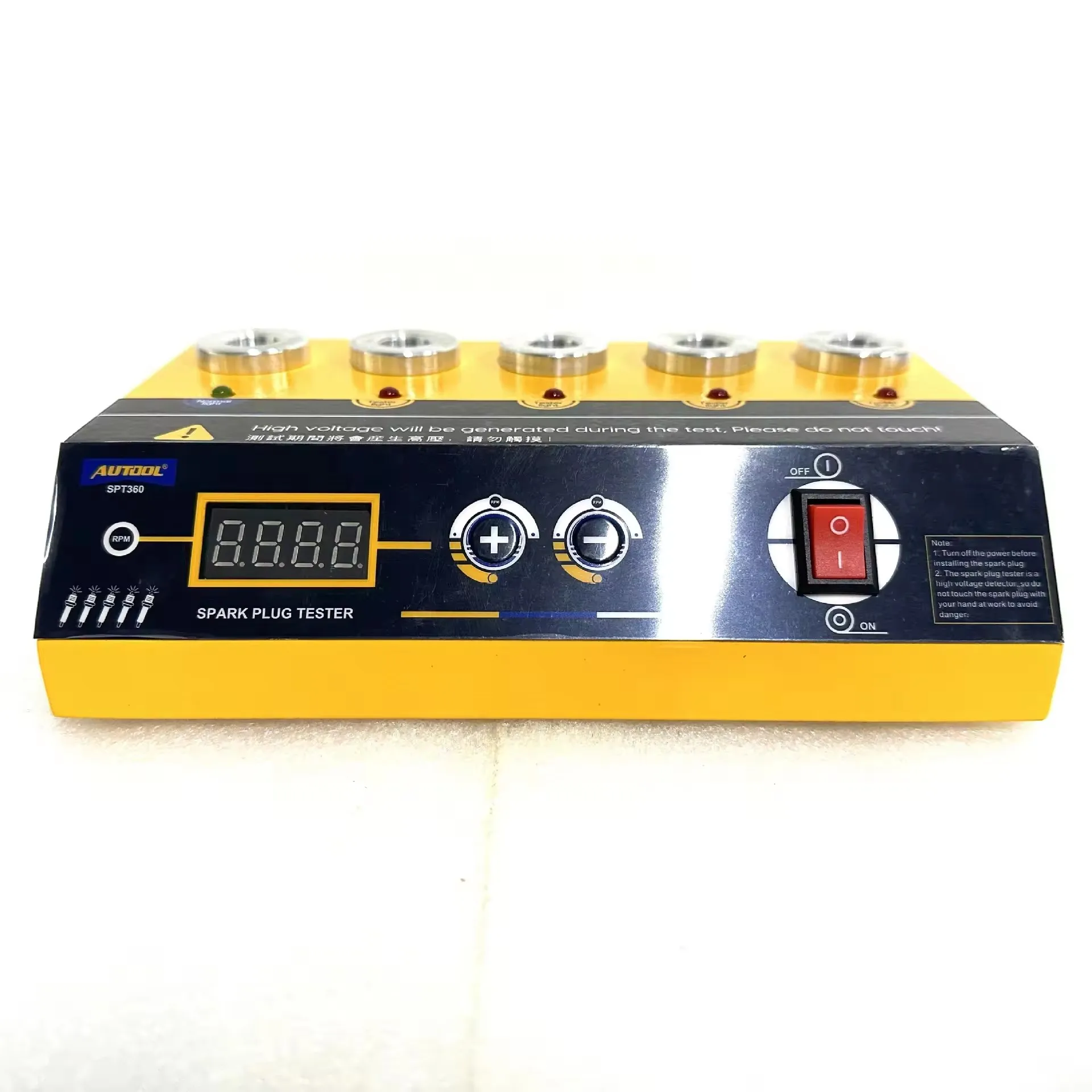 SPT360 Automobile Engine High Pressure Test Five-hole Ignition Tester Spark Plug Detector Automobile Fault Detector