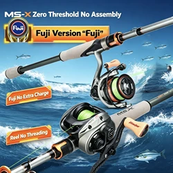 HASIDA 1.68m MS-X FUJI Version Fishing Rod & Reel Combo Fast Action Long Casting O Ring Crossline Carbon Tape UL-MH Hardness