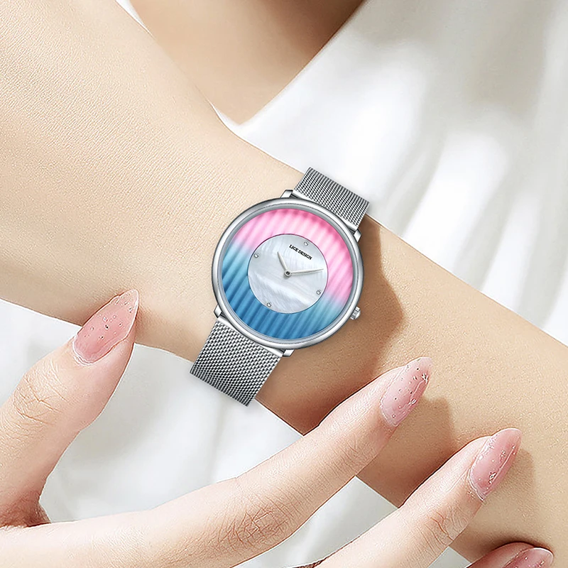 LIGE 2025 New Creative Watches For Women Fashion Elegant Women's Bracelet Watch Outdoor Sports Waterproof Quartz Ladies Watch