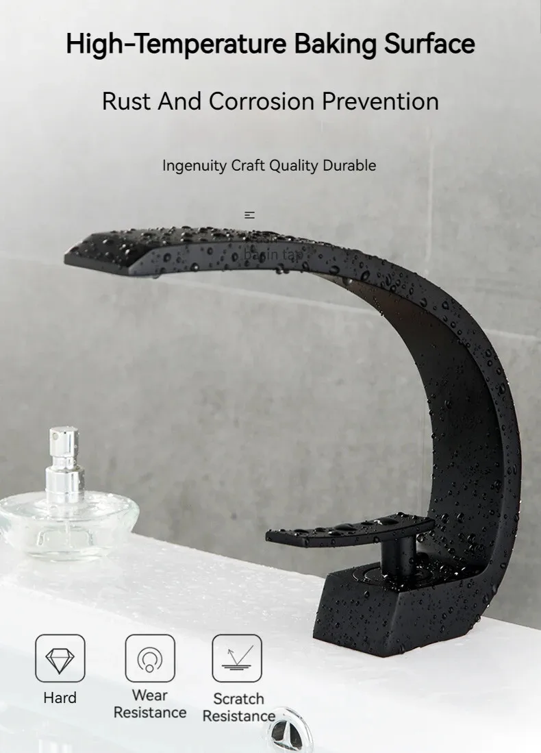 

1PC Basin Faucets Modern Bathroom Mixer Tap Washbasin Faucet Single Handle Single Hole Elegant Crane For Bathroom