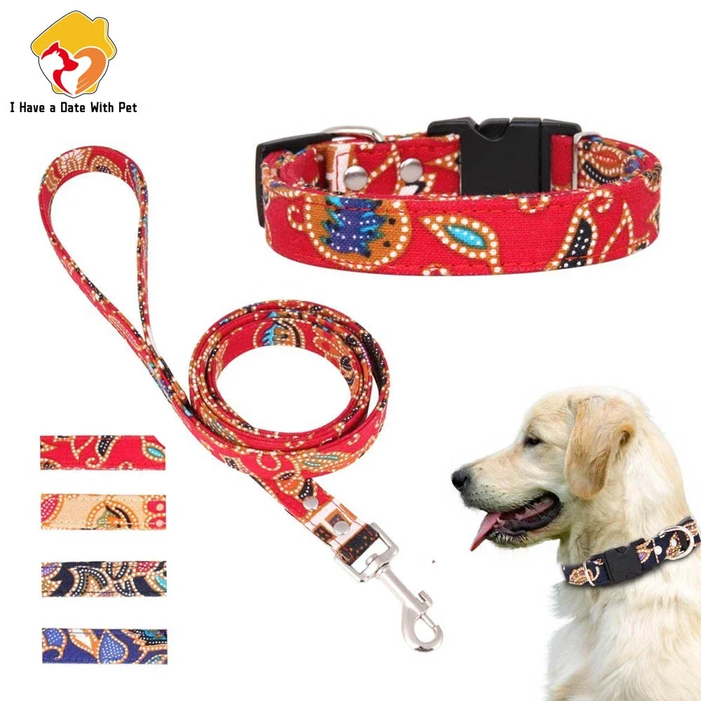 4 Colors Padded Adjustable Dog Collar Leashes For Small Medium Large Dog Puppy Collar Walking Running Leads S-XL Dropshipping