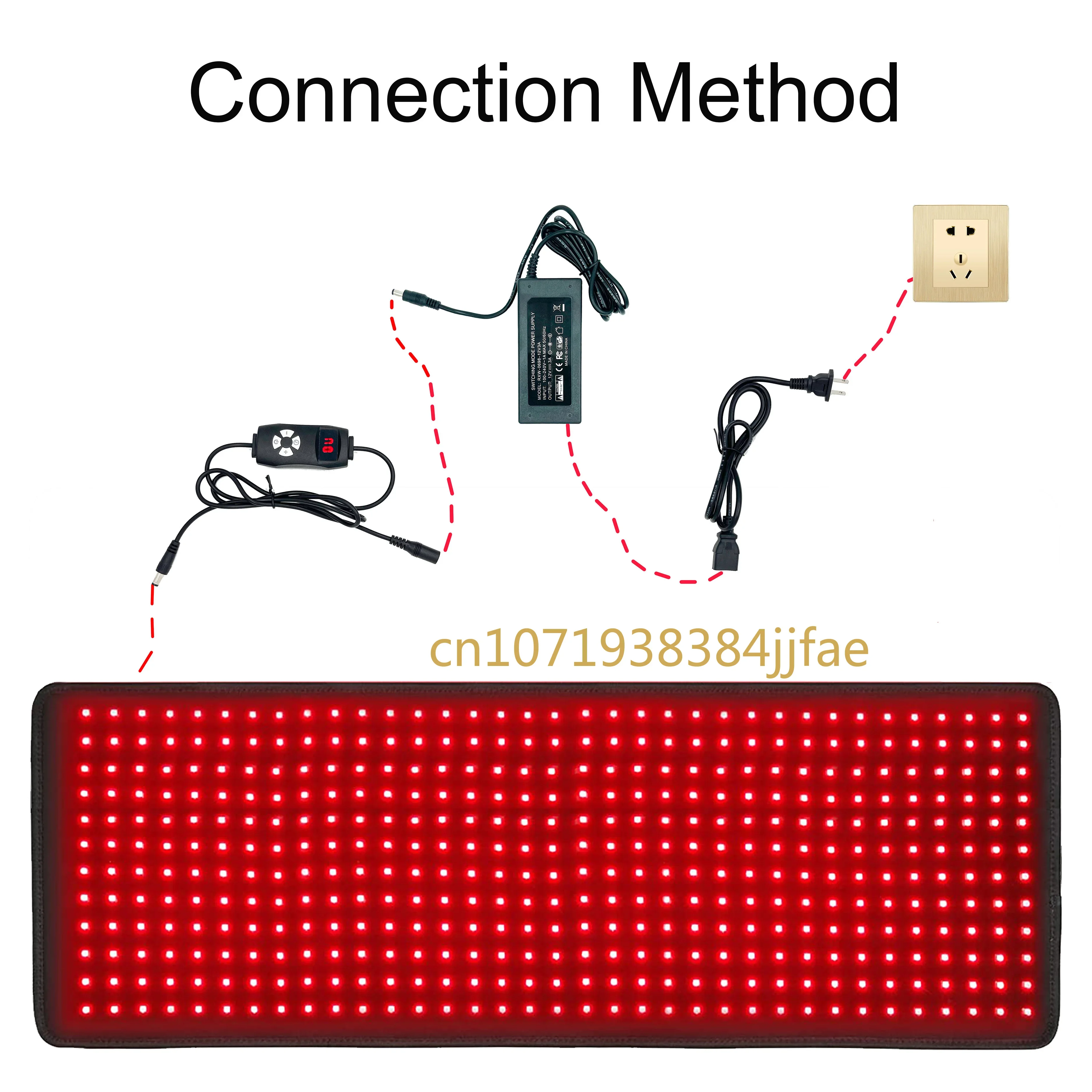 Cinturón de luz roja con envoltura infra rroja, almohadilla de calor führte de 360 piezas para todo el cuerpo