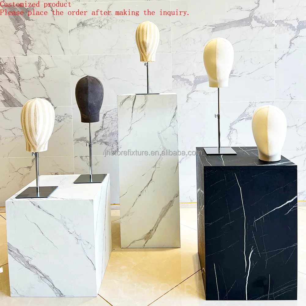 

Factory Price Wholesale Price Faceless New Design Hat Metal Base Colorful Headform Wig Mannequin Head