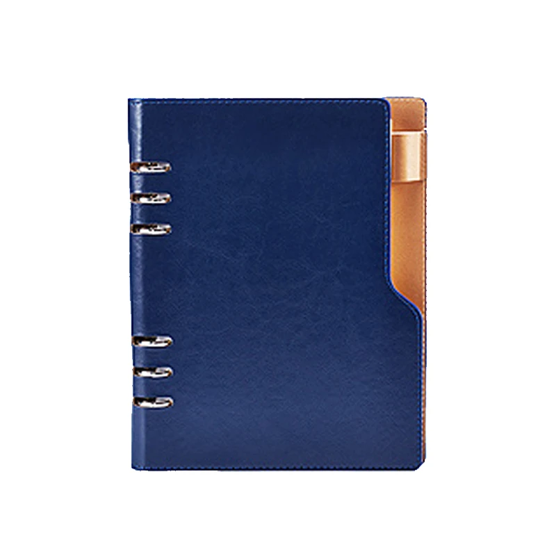 Notatniki B5 ze skóry PU w twardej oprawie z papierami i uchwytami na długopisy