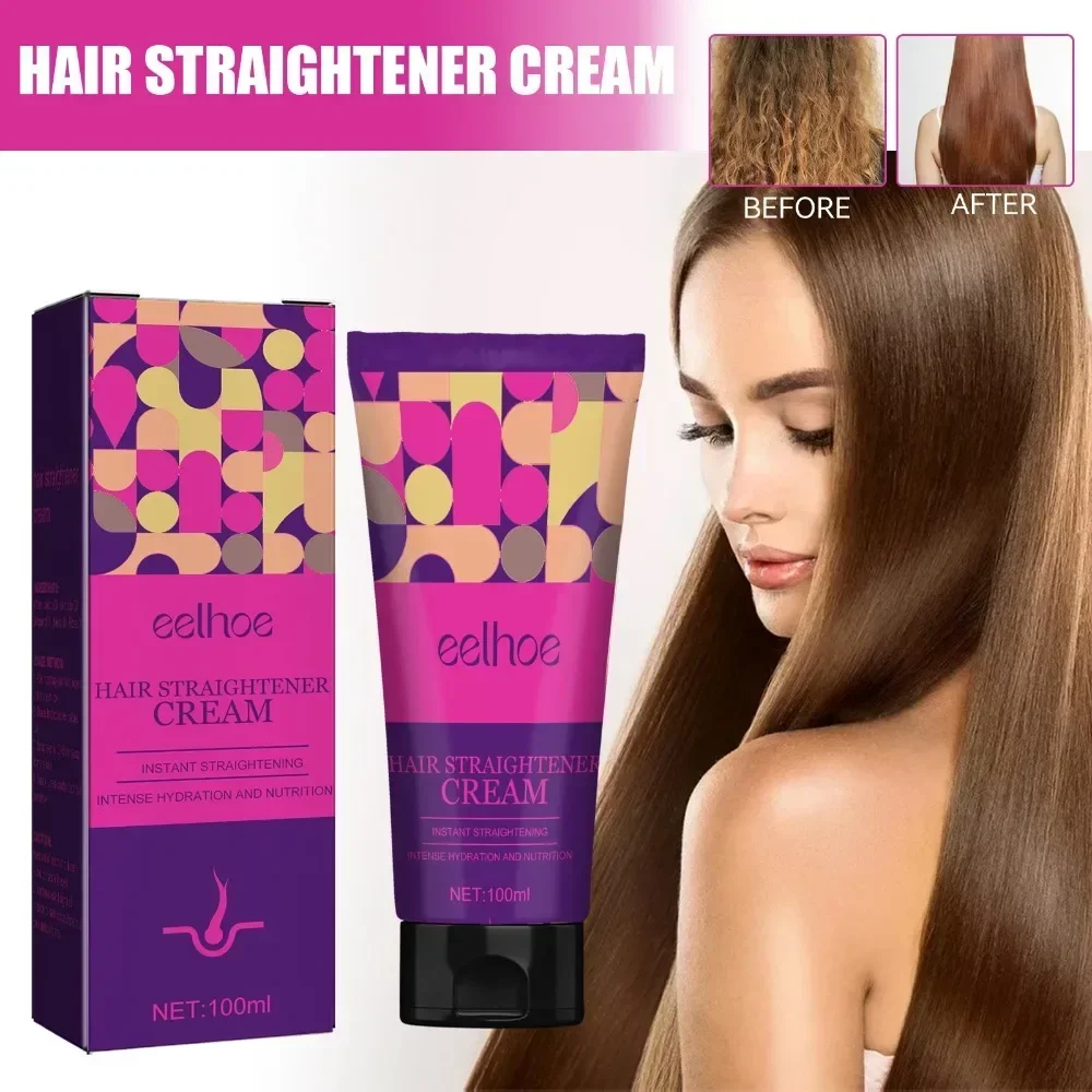 

Sdotter EELHOE Keratin Hair Straightening Cream Professional Damaged Treatment Faster Smoothing Curly Hair Care Protein Correcti