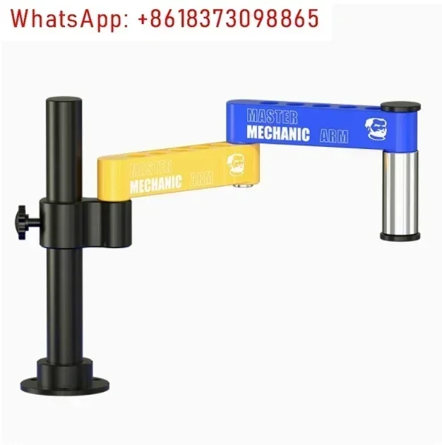 

M2 M3 поворотный кронштейн для микроскопа, регулируемый шарнирный зажим, кронштейн из алюминиевого сплава для цифровой видеомикроскопической камеры