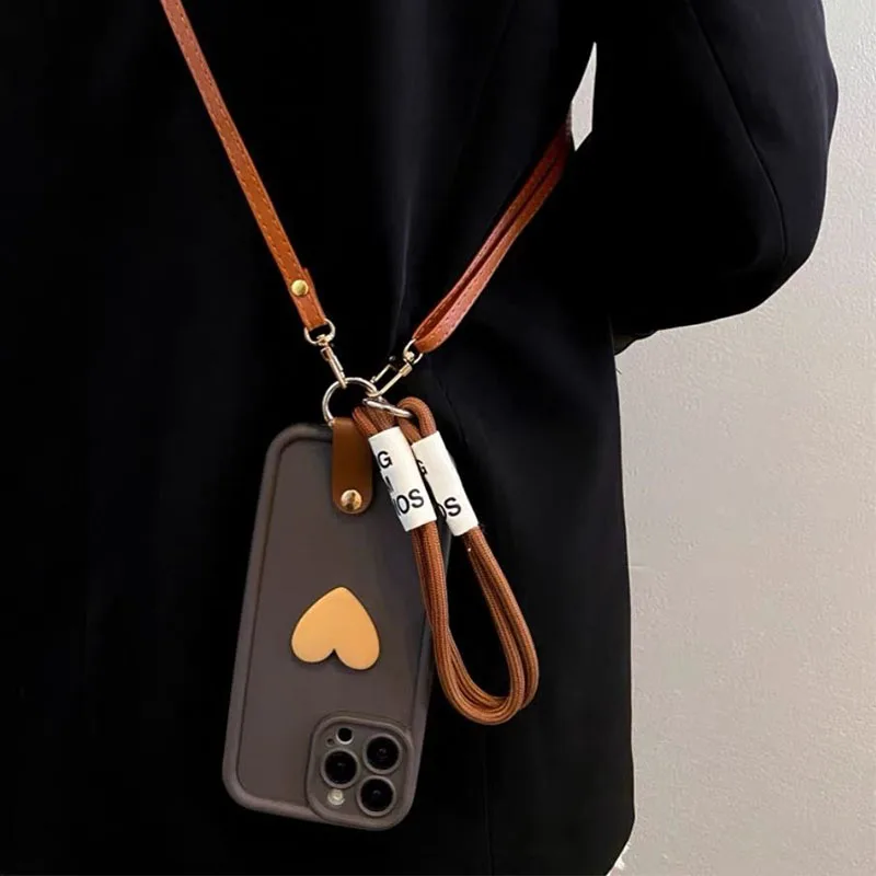 ل Xiaomi Poco F7 F6 F5 حافظة Crossbody الحبل شريط للرسغ جراب هاتف للصدمات ماتي غطاء سيليكون ل Poco X7 X6 X5 X3 M6 P