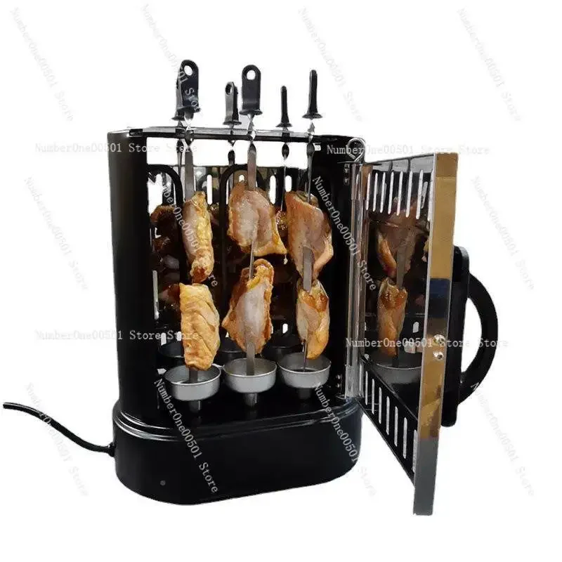 1000W Smokeless electric skewers machine, automatic rotating electric oven, smokeless small oven 220V/50HZ