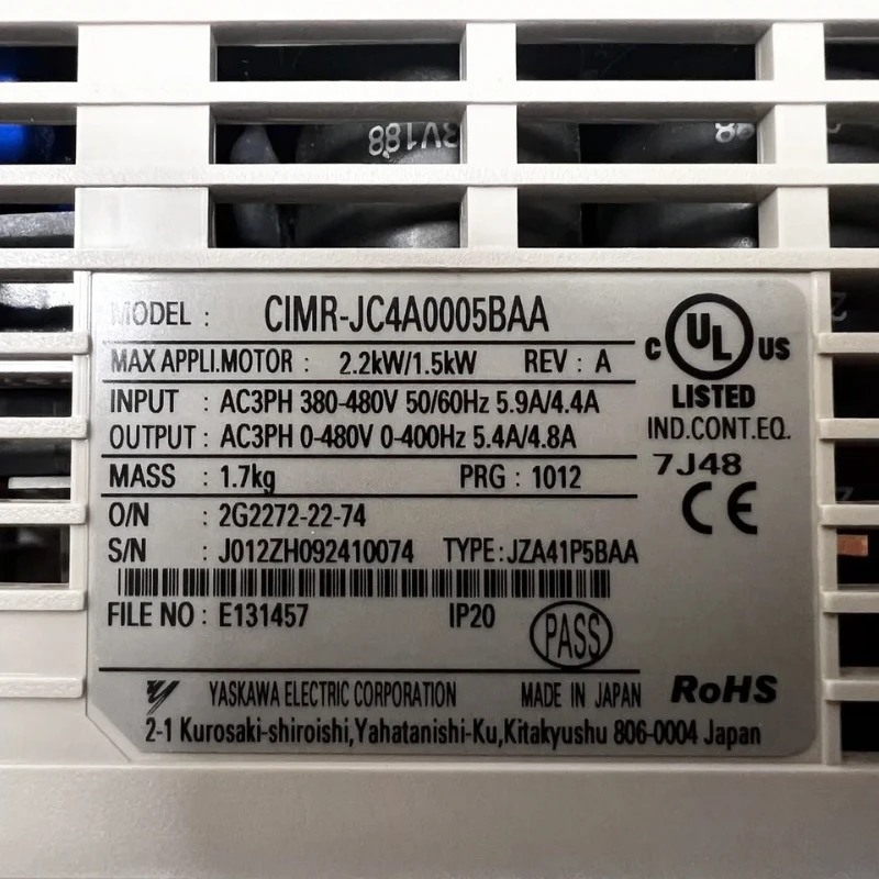 Yaskawa CIMR-JC4A0005BAA Inverter New In Box Expedited Delivery