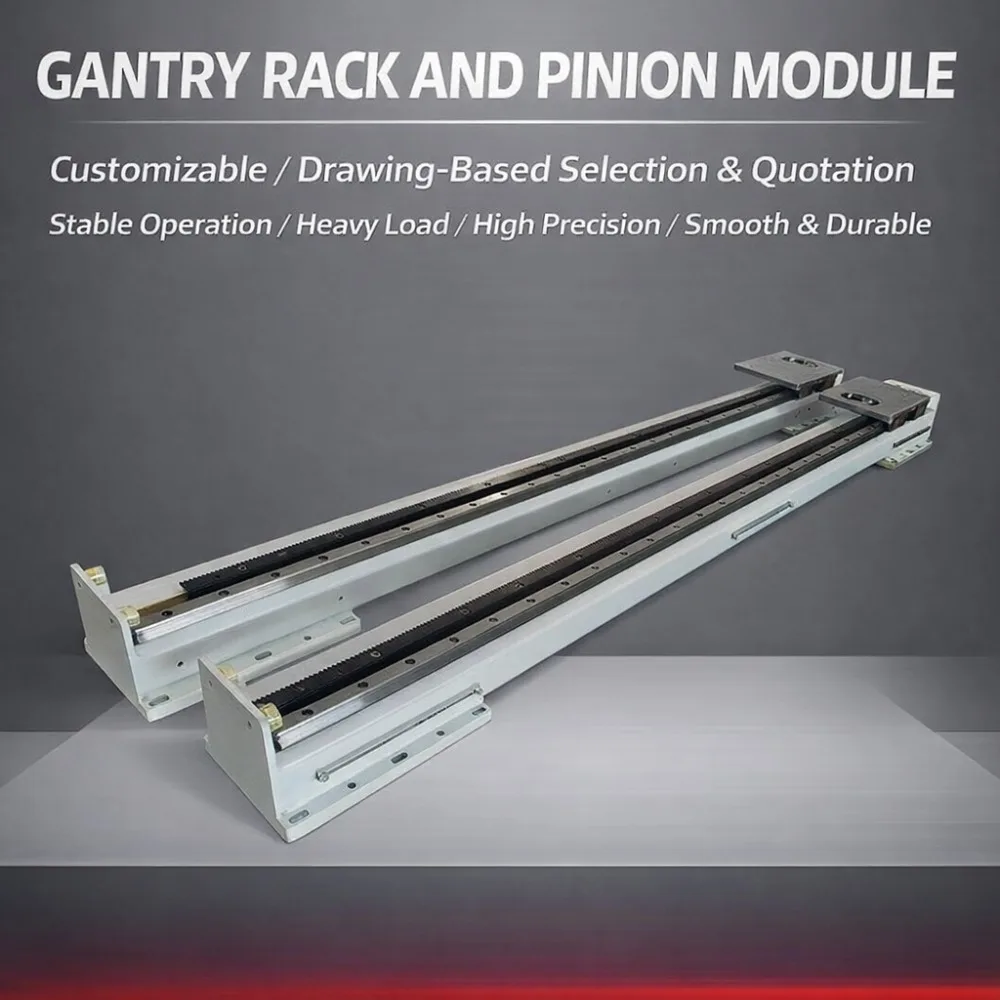 Heavy Duty 3 Axis Gantry Robot Rack and Pinion Linear Motion Cross Slide Module for Palletizer Automation