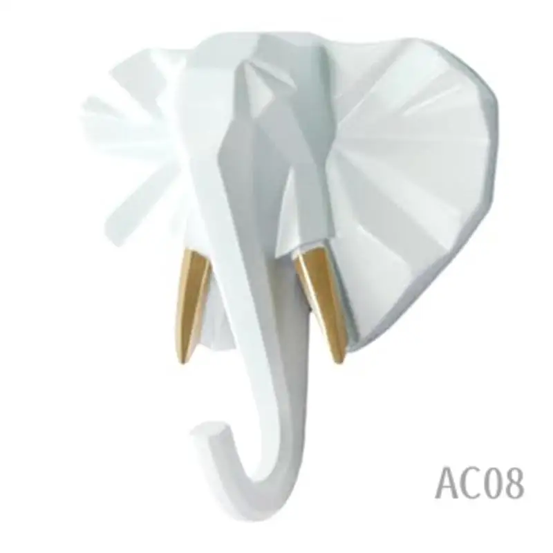 

Sturdy Animal Head Coat Hook, Hanging Coat, Hat And Key, Resin Coat Hook Easy To Use B-AC08