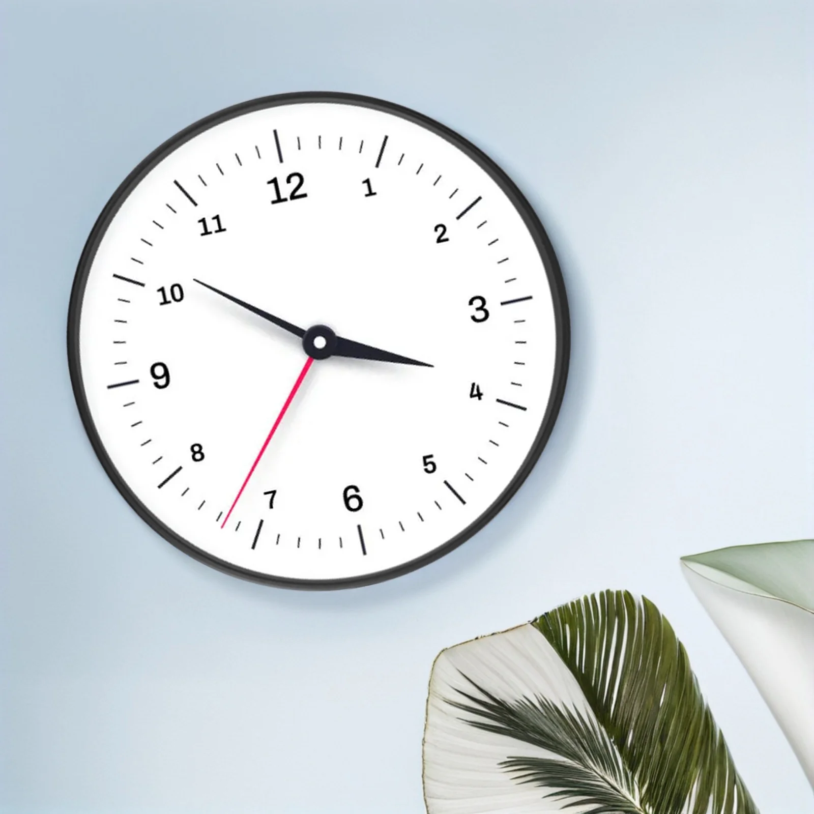 

12-Inch Solid Metal Frame Replacement Wall Clock Parts Accessory Decorative Quartz Shell Spare Round Hard Cover Sleek Glossy