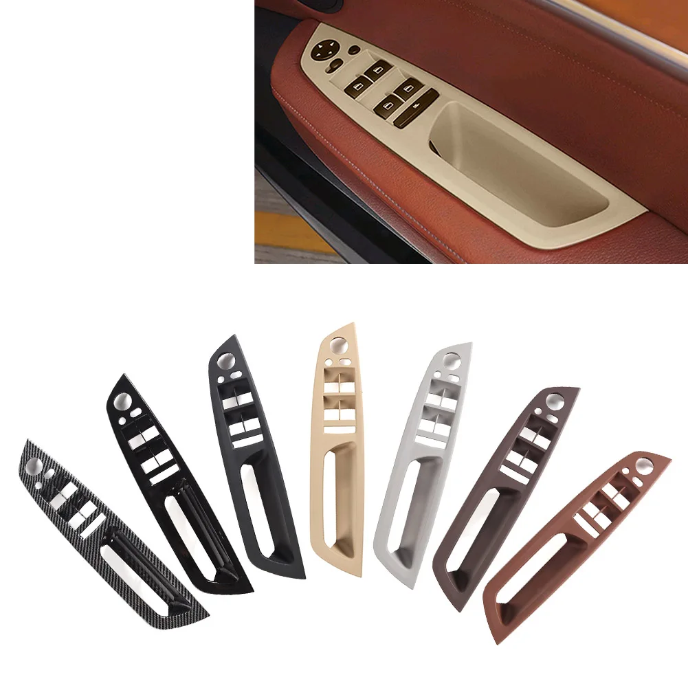 Car Front Inner Door Panel Handle Pull Trim Cover 1Pcs for BMW X5 E70 2007-2013 For X6 E71 E72 2008-2014 Right Hand Drive Only