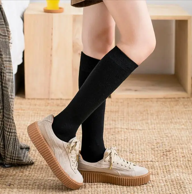 long sports socks Winter Compression Stocking Warm Hot Knee High Long Leg Terry Socks Cotton Thicken Cover Calf Socks Size