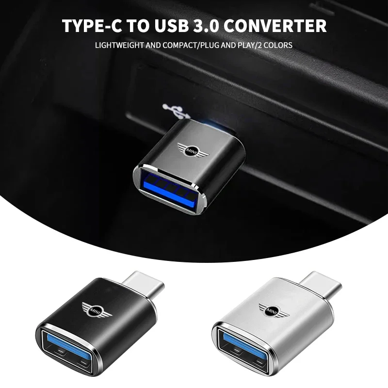 

Адаптер TypeC-USB OTG-коннектор для Mini Cooper JCW Works R56 R50 F54 F55 F56 F57 F60 R52 R53 R55 R57 R58 R59