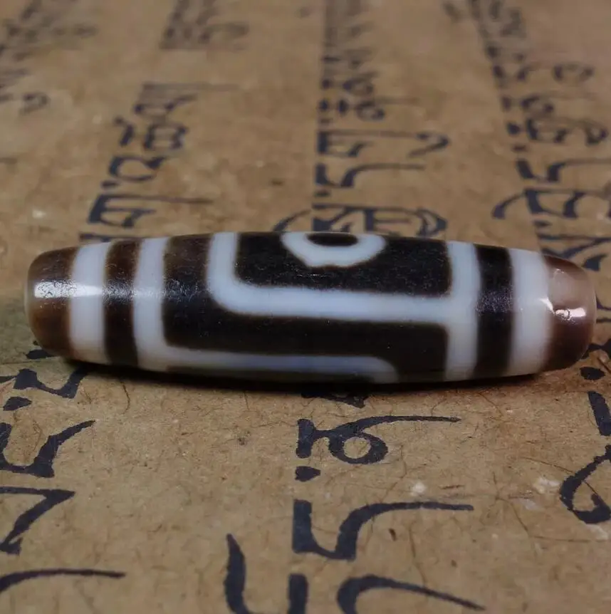 Ancient Tibetan DZI Beads Old Agate 2 Eye Totem Amulet Pendant GZI #3099