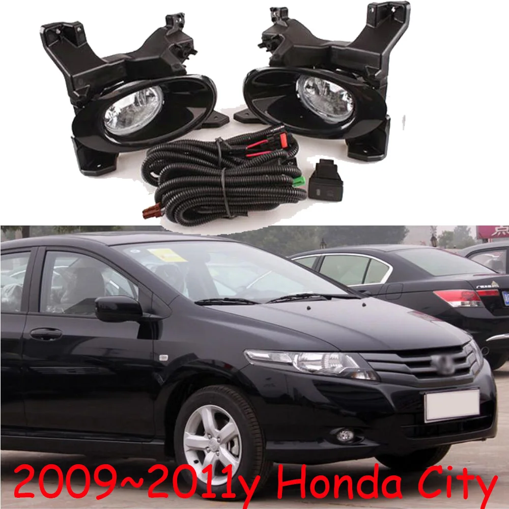 

car bumper headlight for City fog light 2009~2011y car accessories halogen bulb auto City headlamp