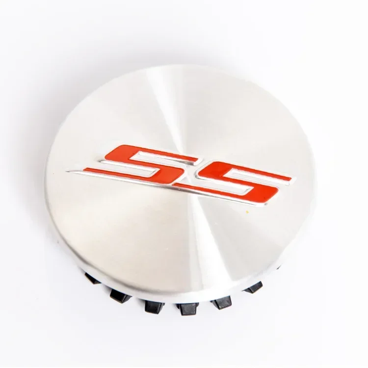 4pcs x 68mm Car Logo Wheel Center Hub Caps Rim Cover Emblem Sticker for Chevrolet Camaro SS Letters ABS Accessories