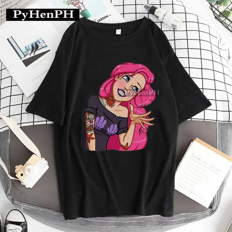 

Personalized Princess Graphic Printing Summer Luxury Brand Cotton Men's and Women's T-Shirts Short Sleeves Street Fashion