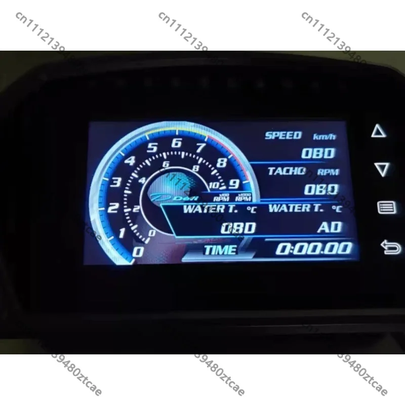 Car Multi-data Digital Meter, All-in-one Racing Instrument Monitor Coolant Temp RPM Oil Pressure Turbo Boost For Turbo Vehicl