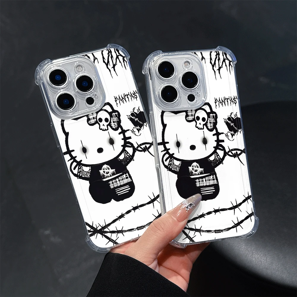 Custodie per cellulari Hello Kitty per IPhone 14 IPhone 16/15/14/13/12/11/x/xs/xs Max Custodia morbida per telefono Sanrio Anime Toys