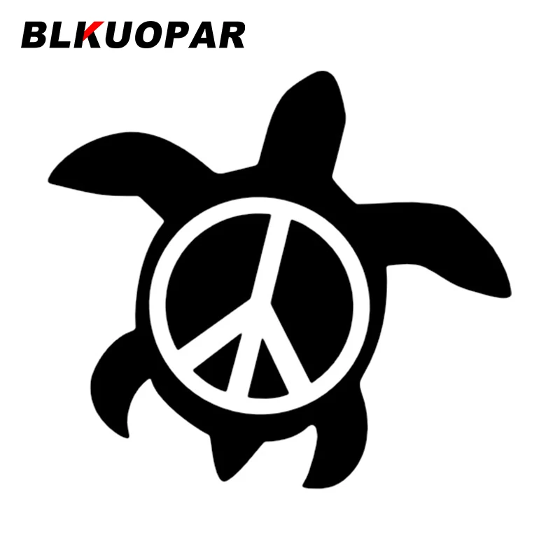 BLKUOPAR Sea Turtle Peace Ocean Symbol Car Sticker Creative Decal VAN Occlusion Scratch Waterproof Motorcycle Car Accessories