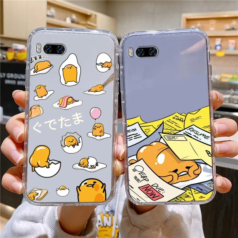 S-Sanrio G-Gudetama Phone Case For Huawei Mate P10 P20 P30 P40 P50 Smart Z Honor 50 60 70 Pro Lite Transparent Case