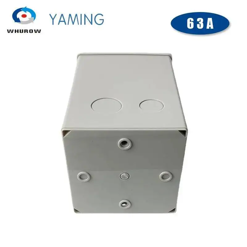 LW26-63/6m 63a 6 polen wisselnokkenschakelaar elektrische multi-positie roterende keuzeschakelaar met beschermkap behuizing ip65