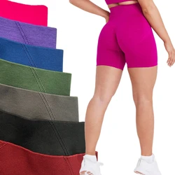 GYM Shorts Women Effortless Seamless Shorts Scrunch Butt Lifting Leggings High Waist Fitness Clothes Running Bike Workout Shorts