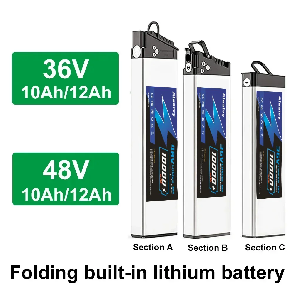 Folding  Bike Battery 36V 48V 10Ah 12Ah Amp DCH 006 for bike LO26 20LVXD30 XP2.0 Folding Bicycle Batteries