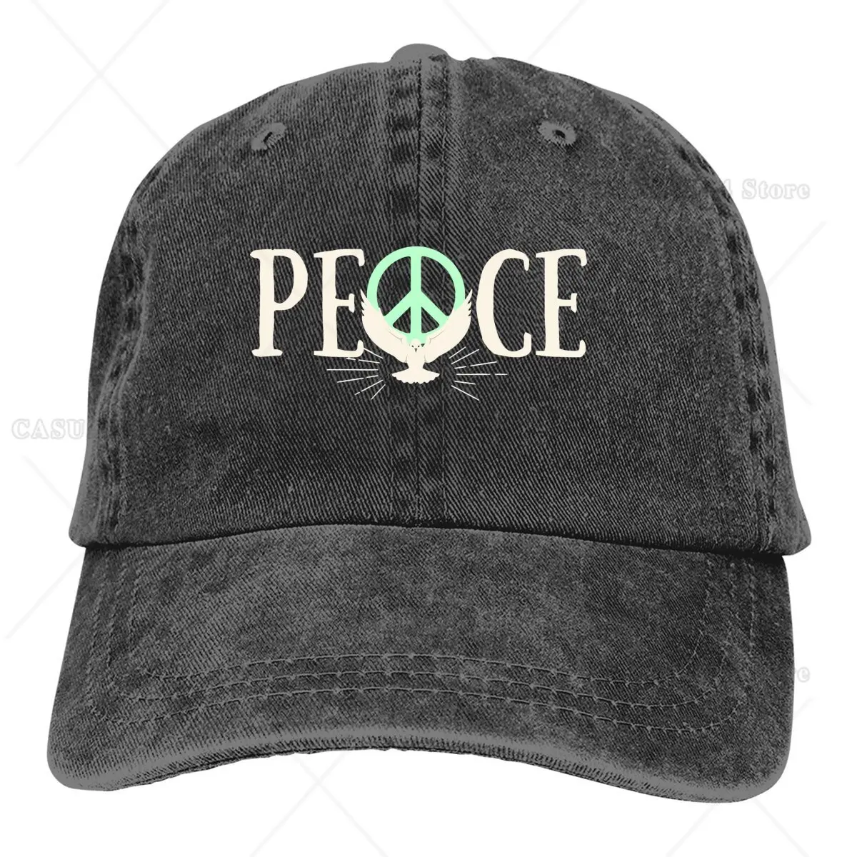 

Peace Dove Vintage Hat Peaked Women's Cap Lovely Personalized Visor Protection Hats for Men Women Teens