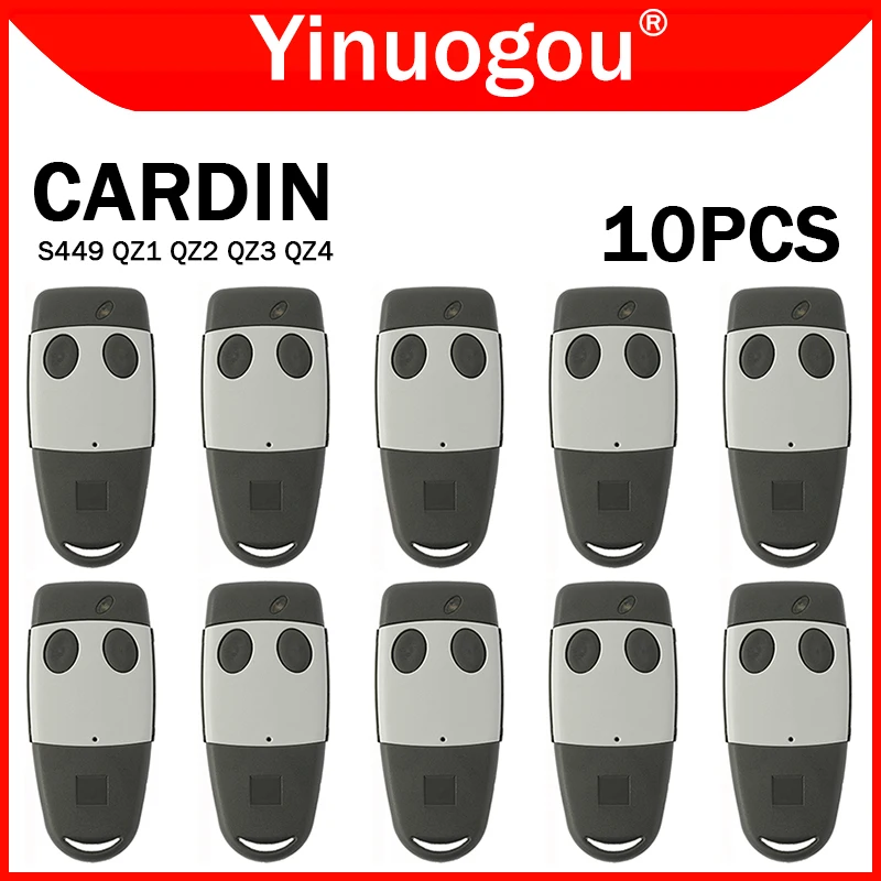 10Stück CARDIN S449 QZ1 QZ2 QZ3 QZ4 Fernbedienung 433,92 MHz Für CARDIN TXQ449100 TXQ449200 TXQ449300 TXQ449400 Garage Türöffner