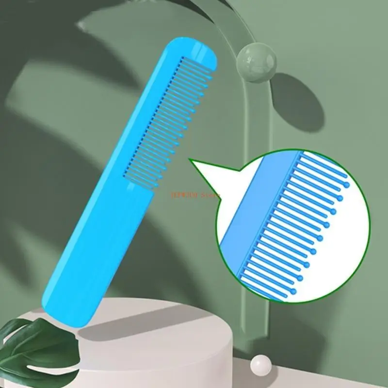 U50F الطفل مشط لون نقي فرشاة شعر أسنان مستديرة وفك تشابك دش أمشاط للأطفال الرضع الفتيات الفتيان حمام دش تصفيفة الشعر تشكيل