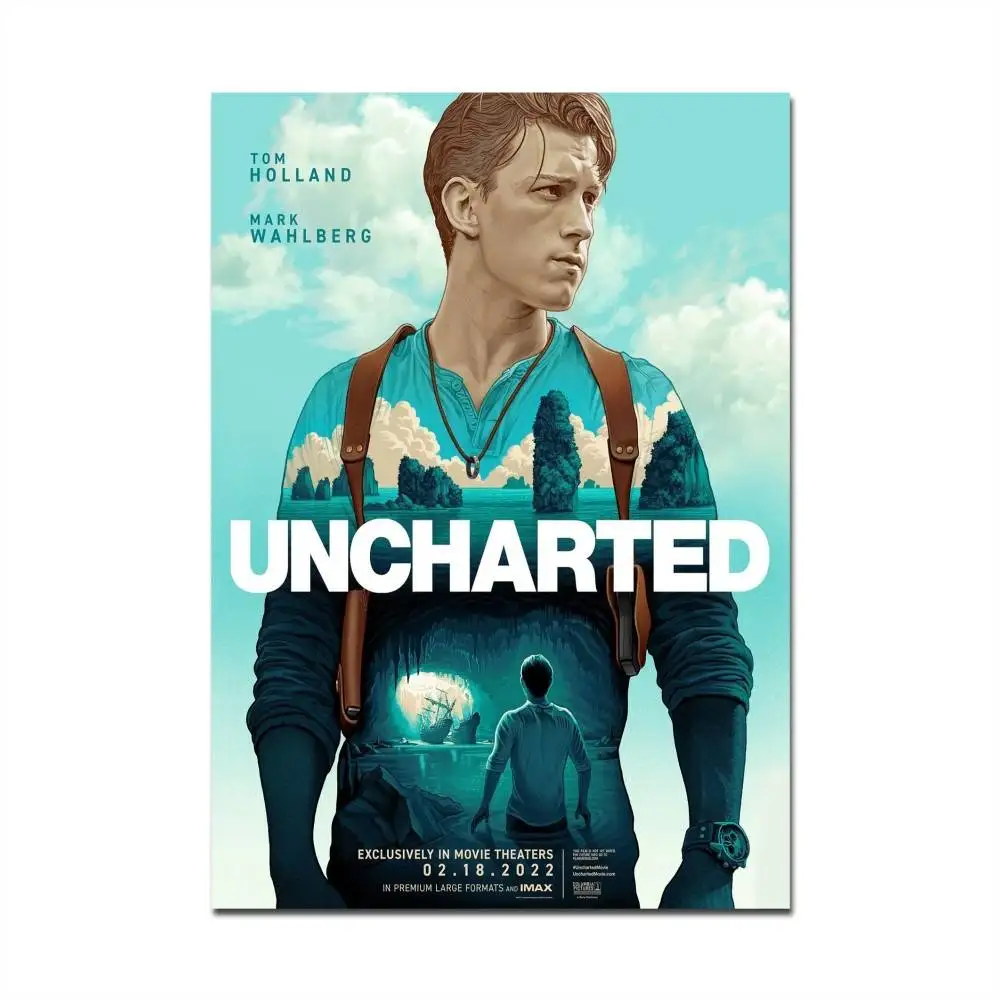 80s Vintage jeu chaud Uncharted 4 bonne qualité impressions et affiches autocollant en papier imperméable café maison Bar affiches stickers muraux