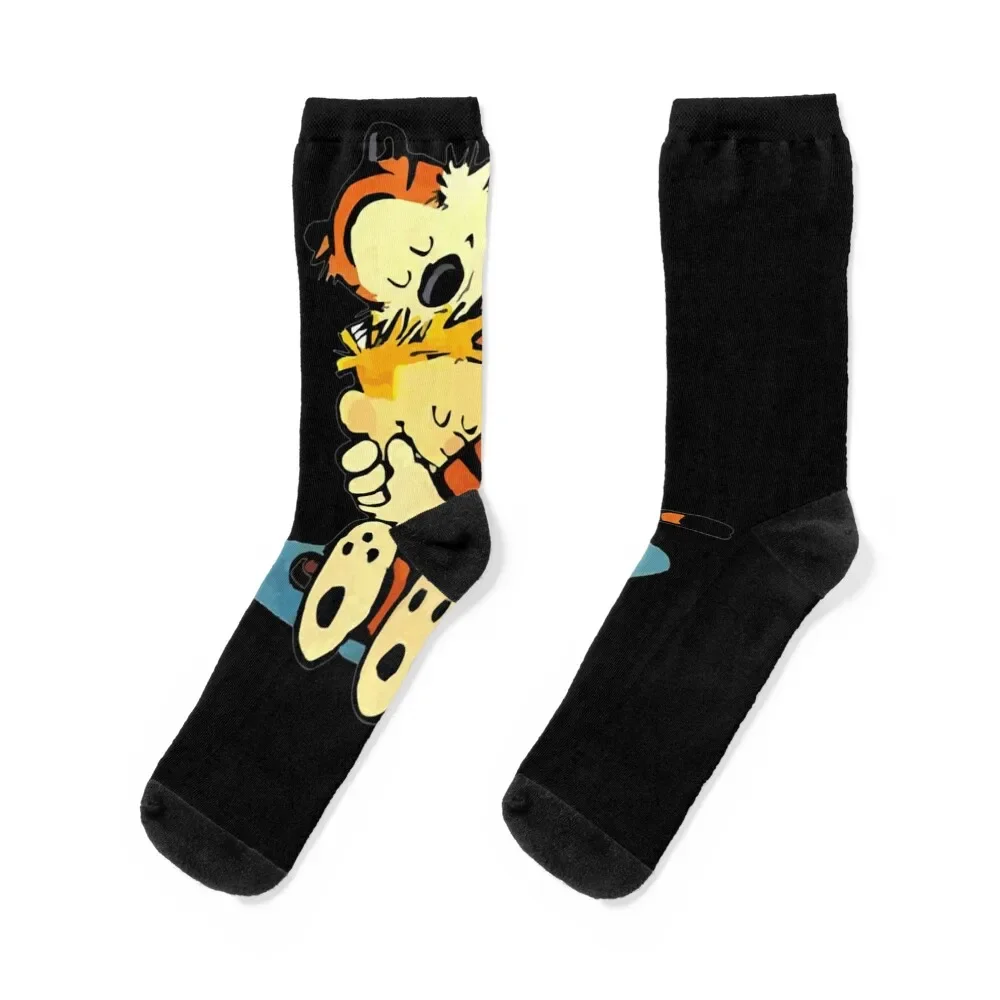 

calv and friend hug 21 Socks anti slip football hiking sheer men cotton high quality Woman Socks Men's