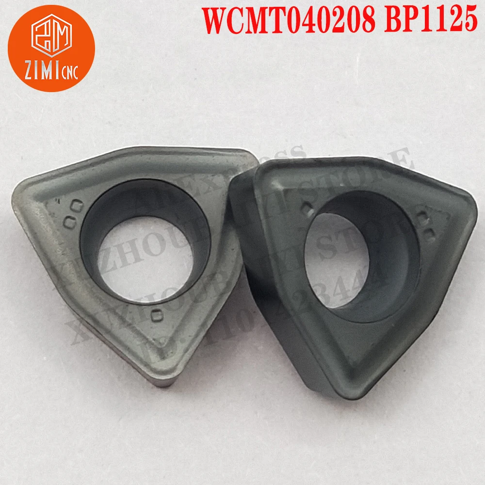 WCMT040208 BP1125 WCMT 040208 Carbide U Drill Inserts Indexable Turning Tools Cutter Lathe U-Drill Blade CNC tools cutting tools