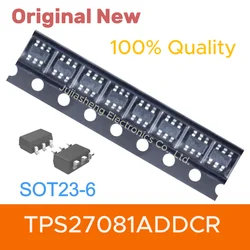 TPS27081ADDCR SOT23-6 Load Switch com tempo de ascensão ajustável IC, transistor de circuito integrado, novo e original, 8V, 3A, 44 mΩ, 5-100Pcs