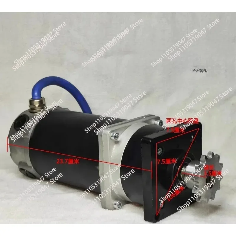 380W 12v/24v 9 Gear motor  seeding and fertilization motor, electric fertilizer box,