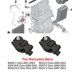 For Mercedes W204 W212 W207 W221 W218 Car Air Heater Climate Control Actuator Bracket Servo Motor For Benz C E S GLK CLS Class