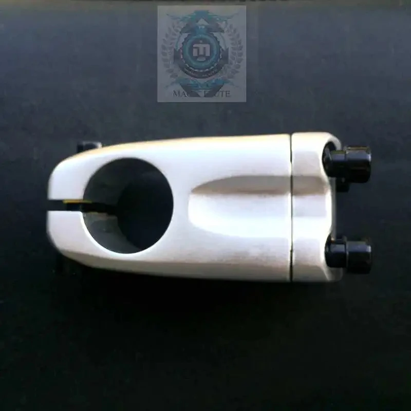 Aluminum Alloy BMX Performance Street bike Front Cover Stem Riser Anodized Silver 22.2mm 28.6MM bike stem Bicycle Parts