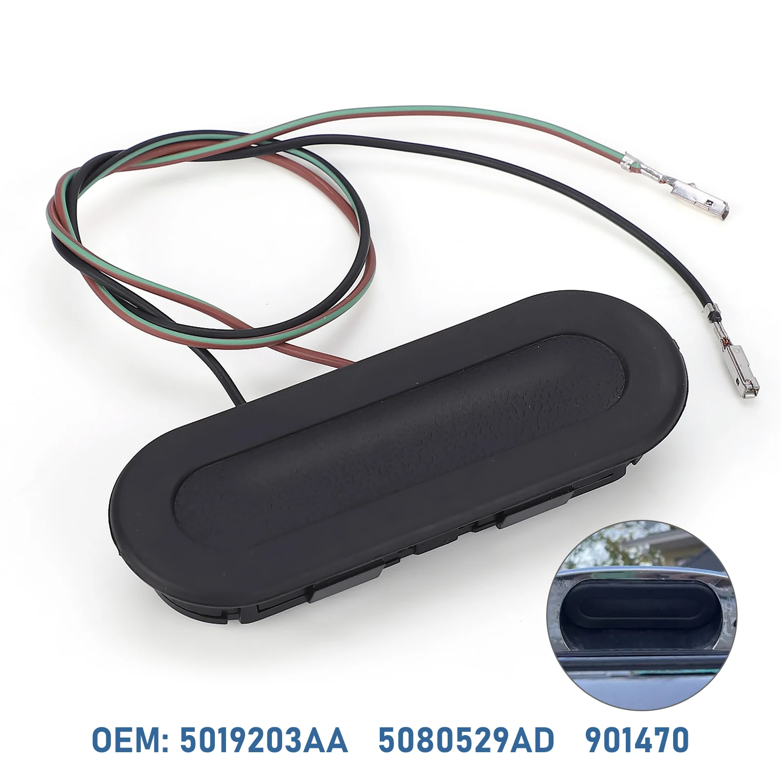 

5080529AD 05019203AA Black Dustproof Tailgate Handle Switch For Dodge Caravan Chrysler Town&Country ABS Plastic Replacement