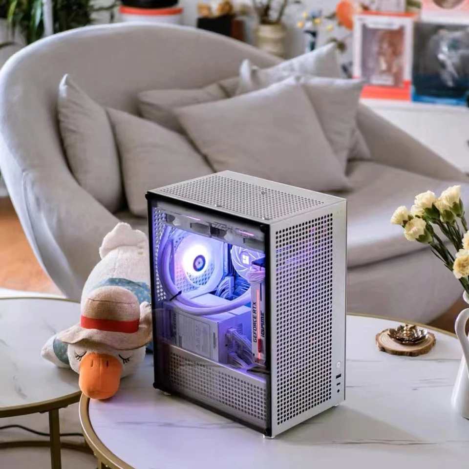 kase.c① NEW Arrival)ZZAW C1S MATX ITX Aluminum Alloy Computer Case,240