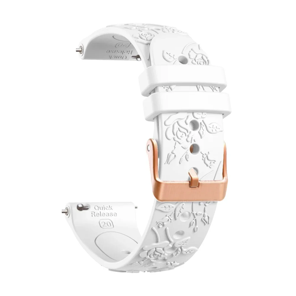 20 مللي متر سيليكون الفرقة ل Garmin Vivoactive 6 3 5/Foreunner 245 645 سوار شريط للرسغ ل Garmin Venu SQ 2/Venu2 Plus حزام الساعات