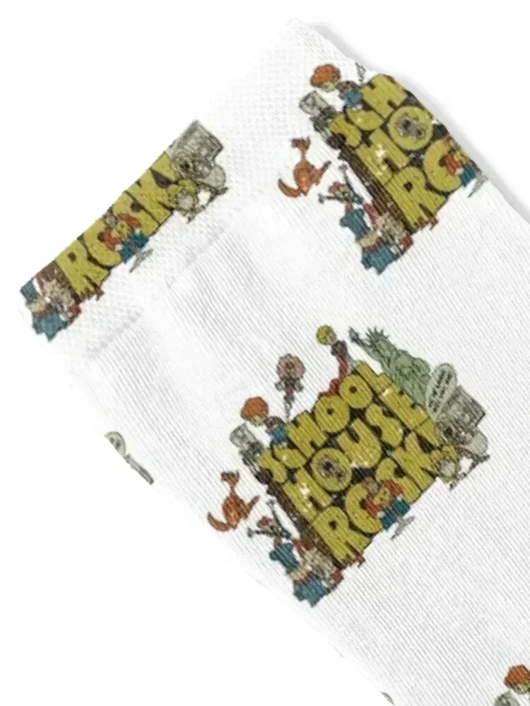 VINTAGE- Schoolhouse Rock Since 1873 Socks Novelties winter thermal Antiskid soccer luxe Socks Men's Women's