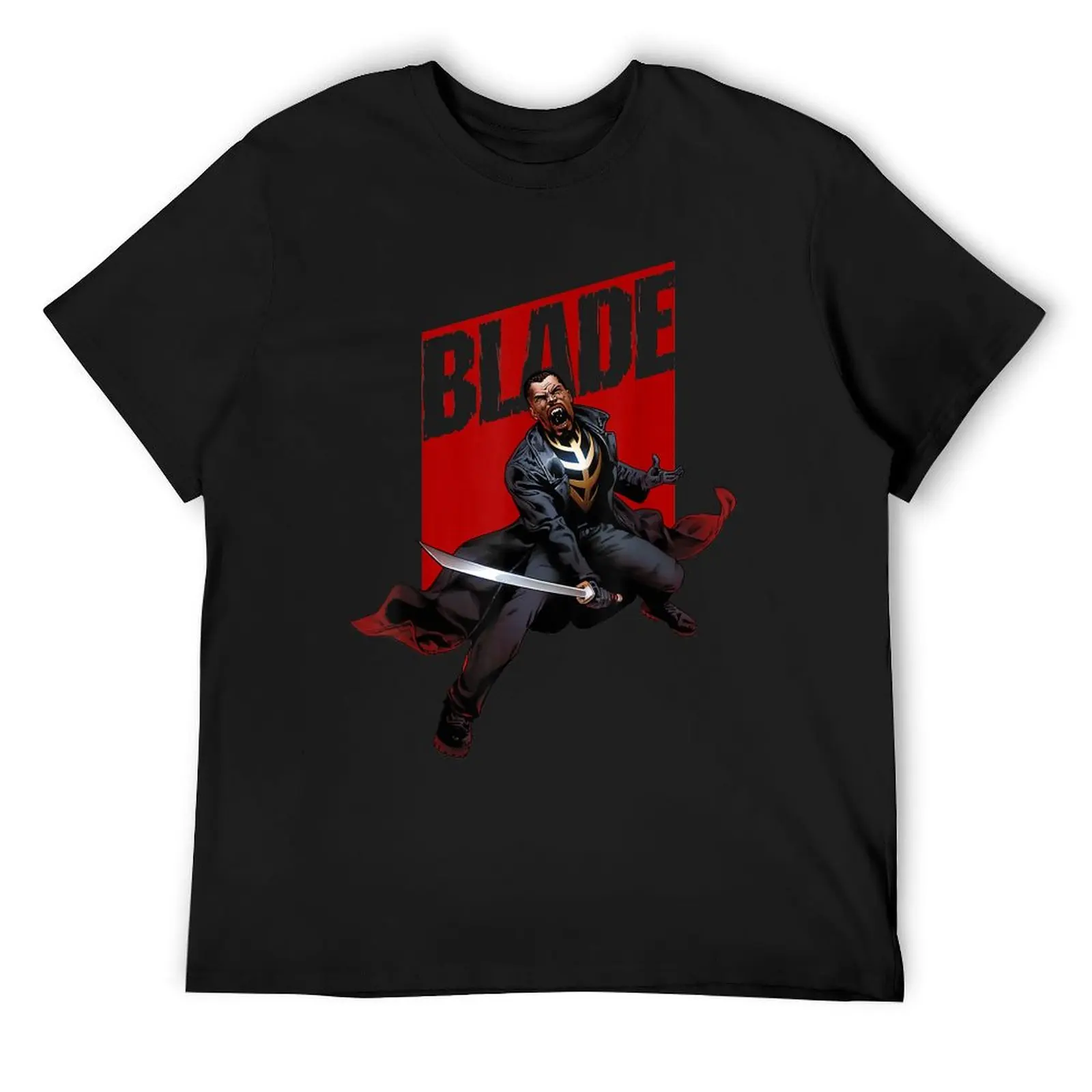 Blade The Vampiree Hunter Intimidating Shout T-Shirt vintage t shirts plus sizes oversize t-shirts man mens t shirt graphic